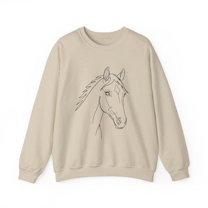 Horse Portrait Sketch - Sweatshirt
