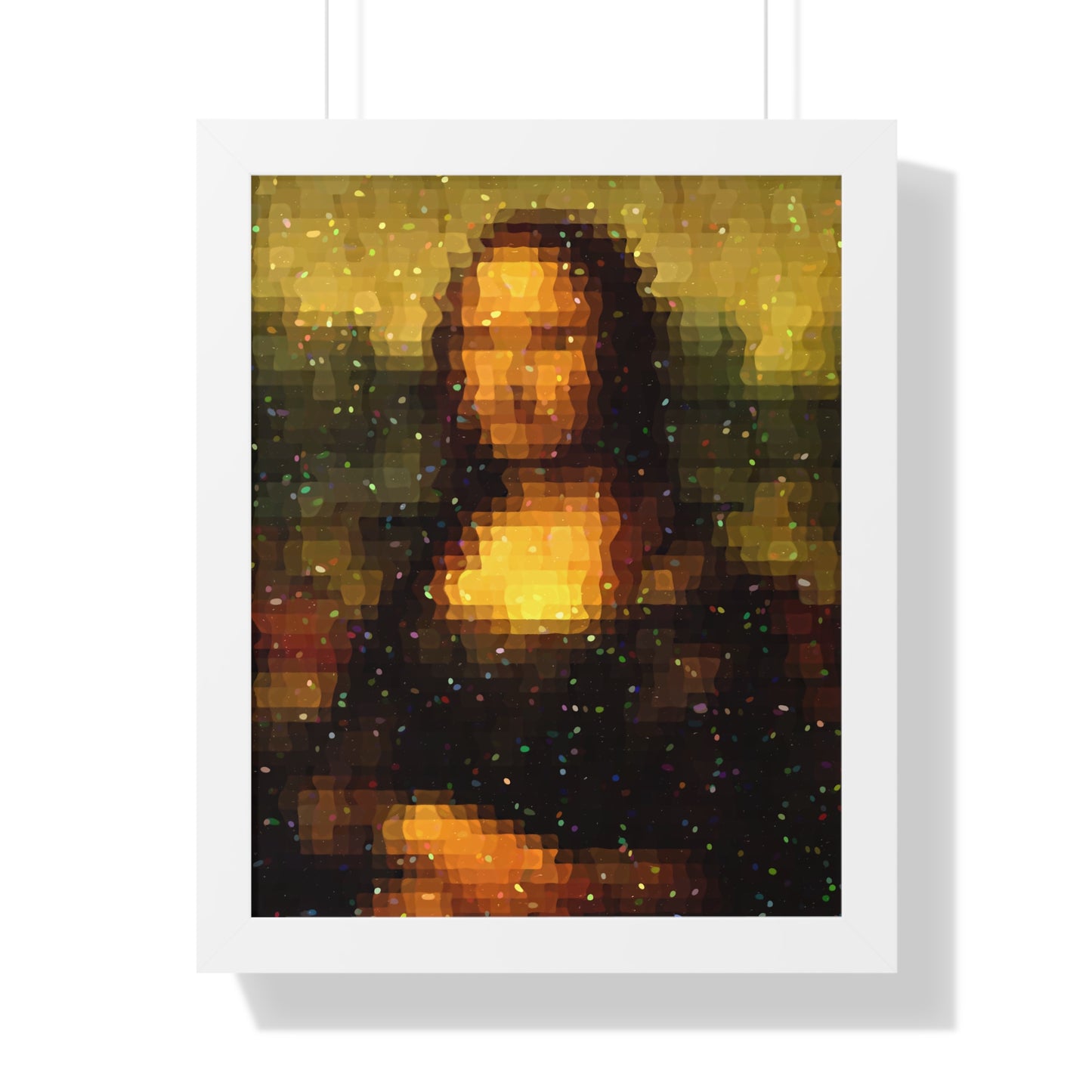 Pixel Muse — Silent Smile - Framed Poster