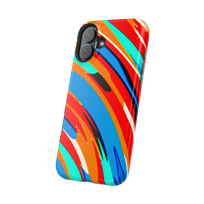 Abstract Rainbow Swirl Arc - Magnetic Phone Case