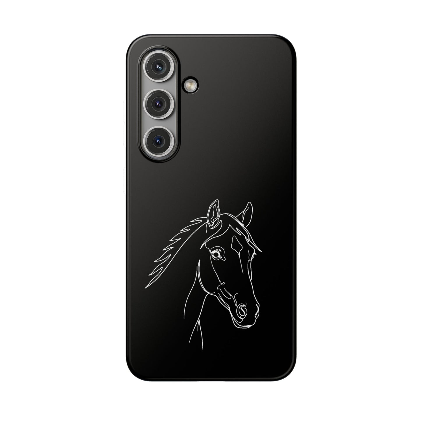 Horse Portrait Sketch - Flexi Phone Case