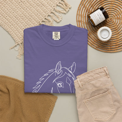 Horse Portrait Sketch - T‑Shirt