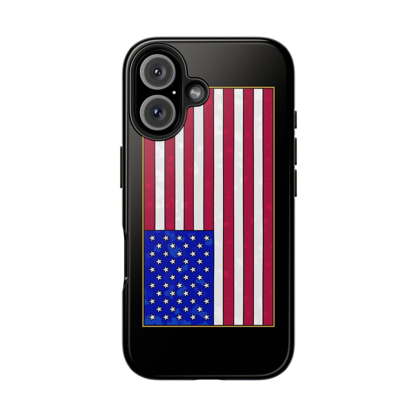 New Glory American Flag (Gold Edge Edition) - Phone Case