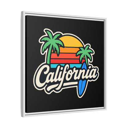 California Surf Vibes - Framed Canvas