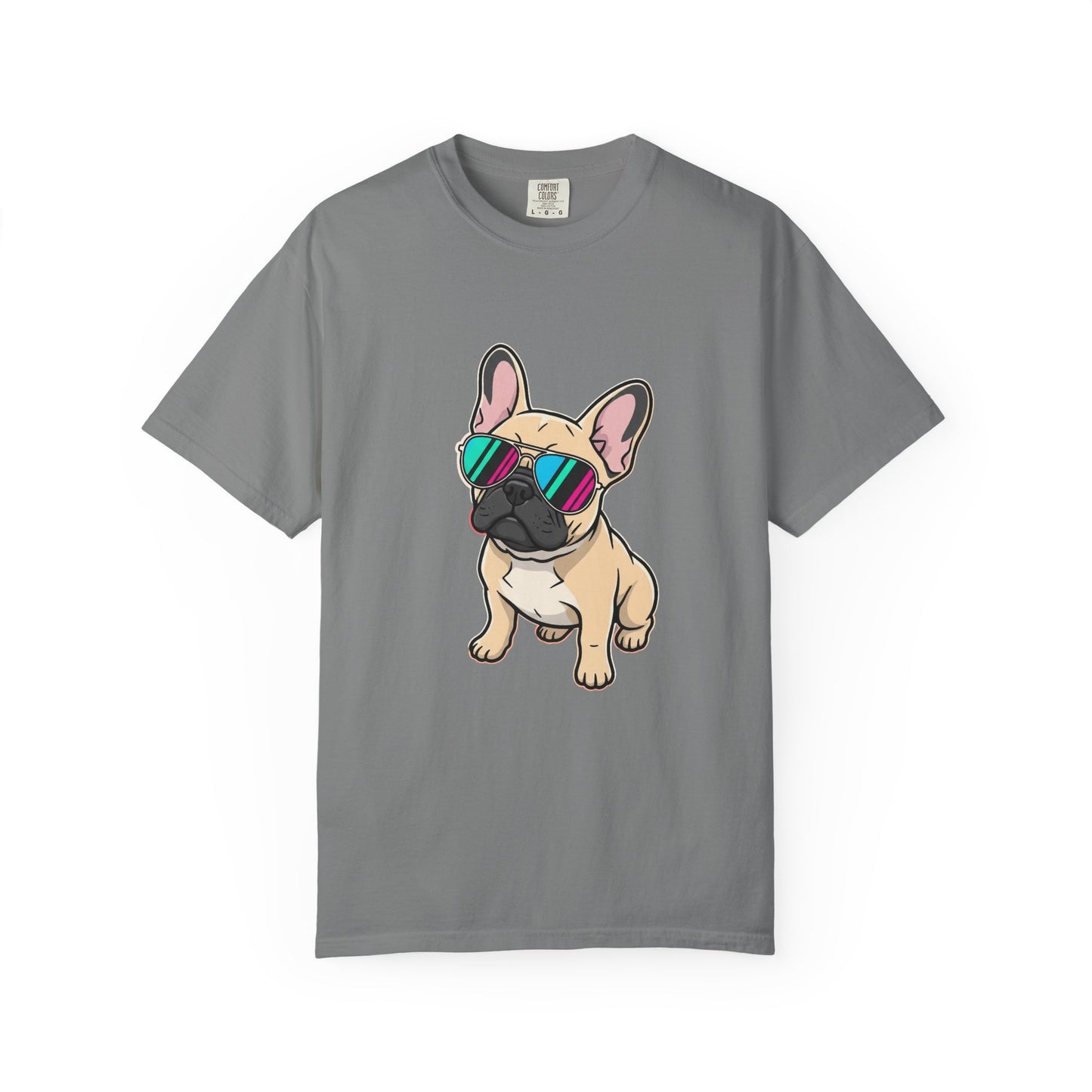 French Bulldog with Sunglasses - T-Shirt