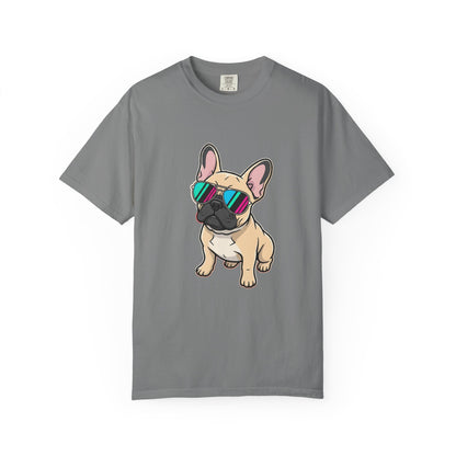 French Bulldog with Sunglasses - T-Shirt