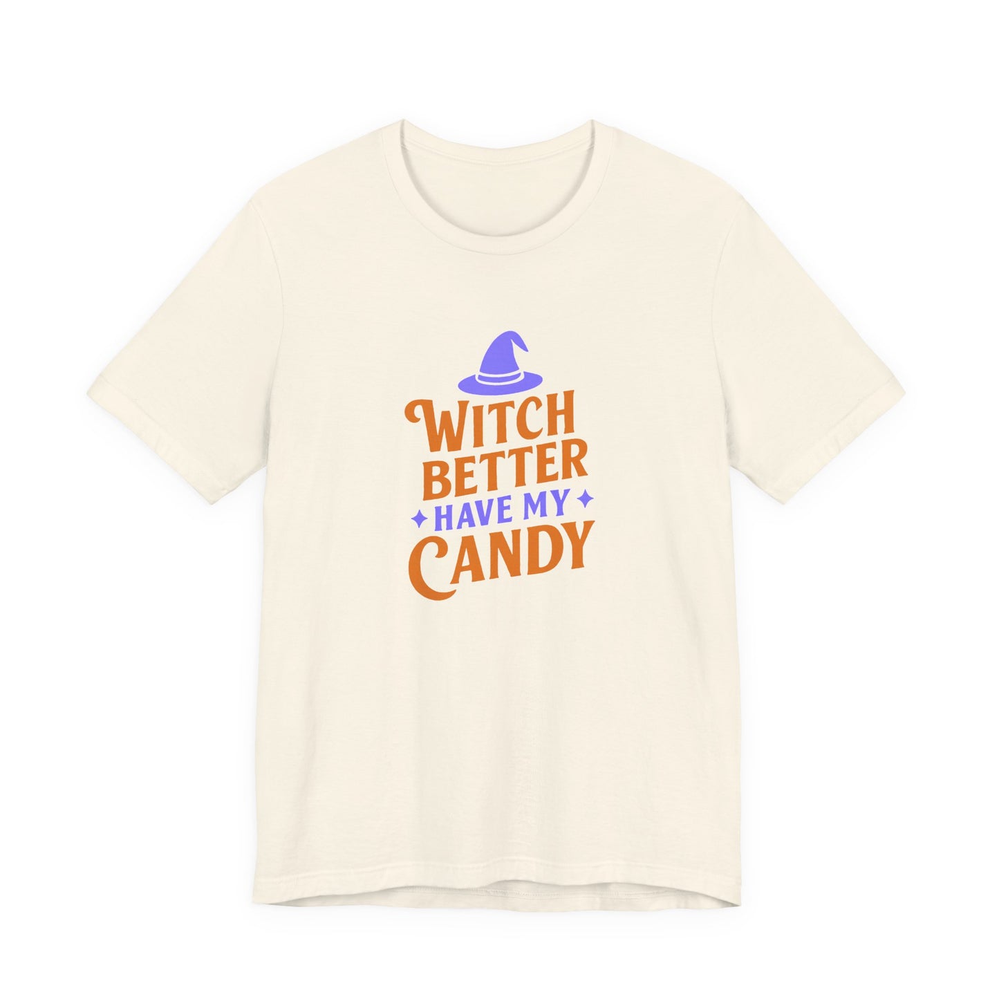 Halloween Witch Candy Tee, Funny Halloween Shirt, Unisex Halloween T-Shirt, Casual Fall Apparel, Trick or Treat Outfit