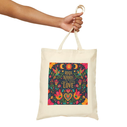 Hugs, Kisses & Love - Canvas Tote Bag