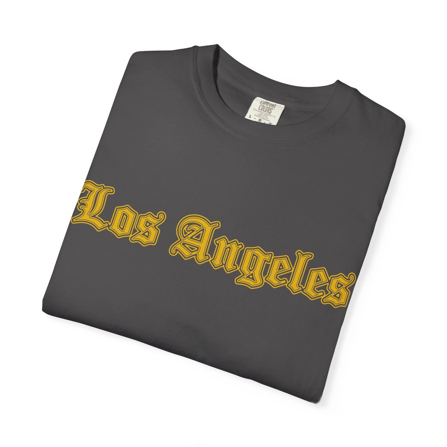 Los Angeles Garment-Dyed T-shirt - Vintage Style Tee, California Souvenir, Unisex Apparel, Trendy Gift for Friends, Relaxed Fit - Golden Edition
