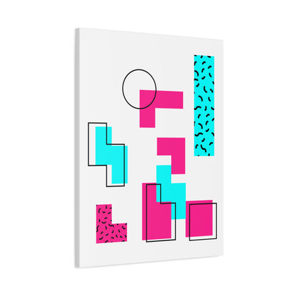 Retro Geometric Vibes - Canvas