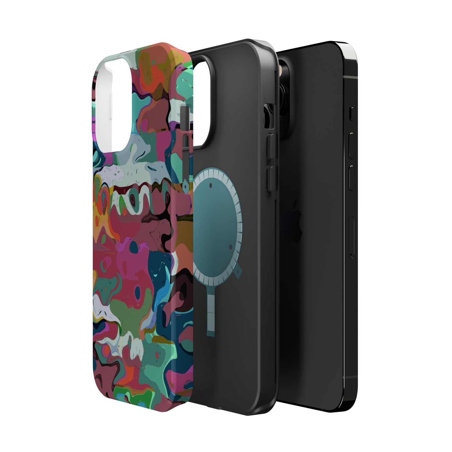 Colorful Abstract Marble - Magnetic Phone Case