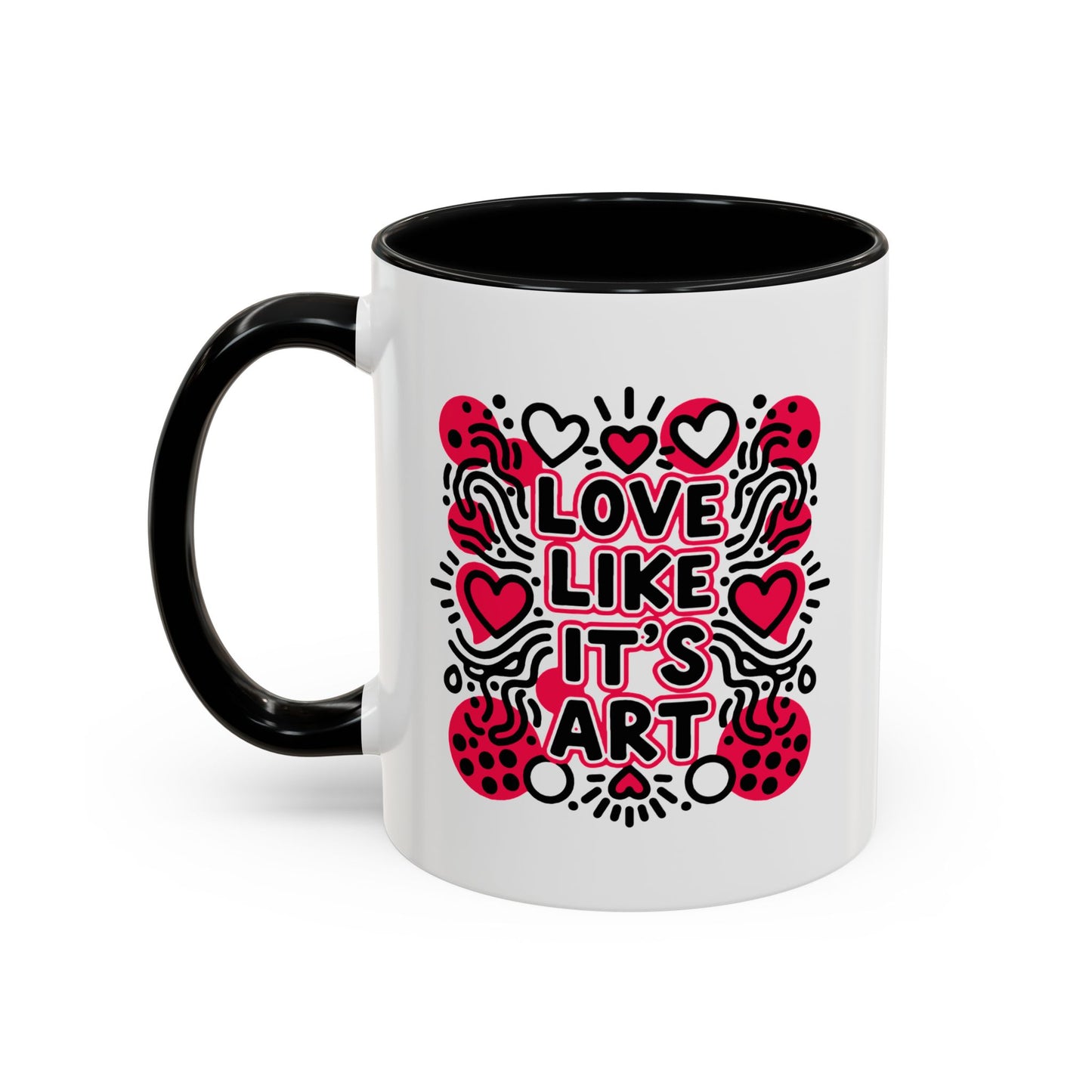 Love Like It's Art - Color Accent Mug
