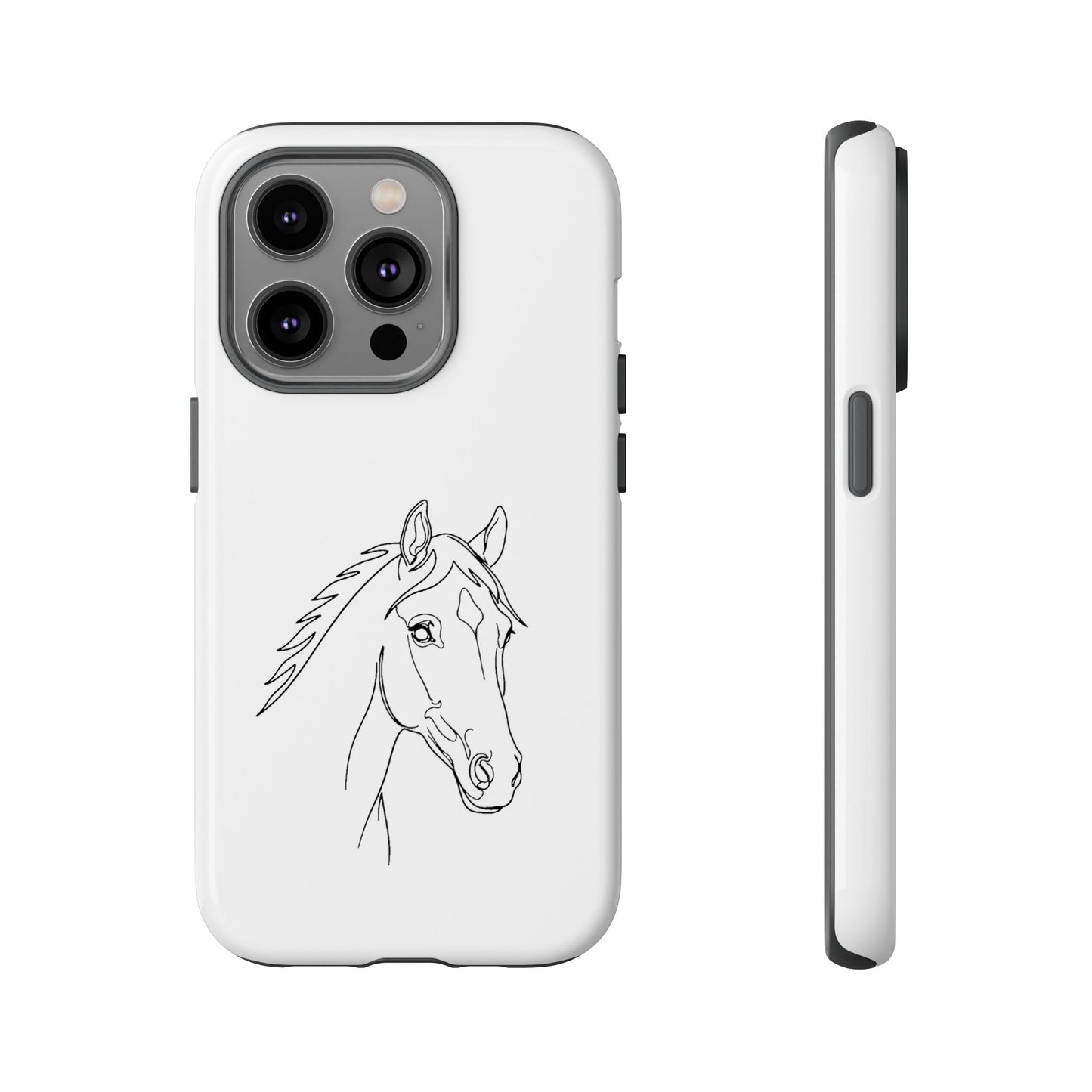 Horse Portrait Sketch - Tough Phone Case