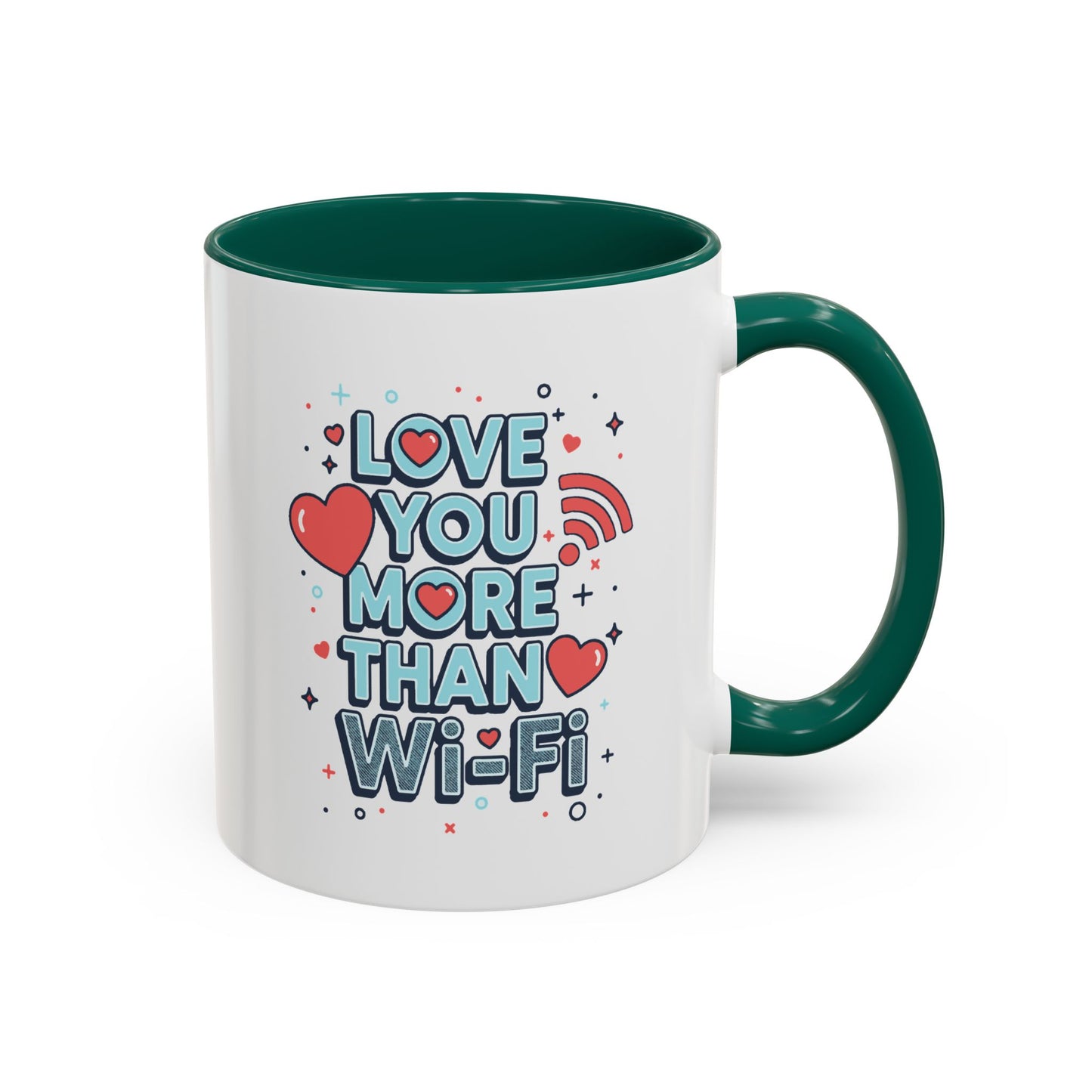 Love You More Than Wi‑Fi - Colorful Mug