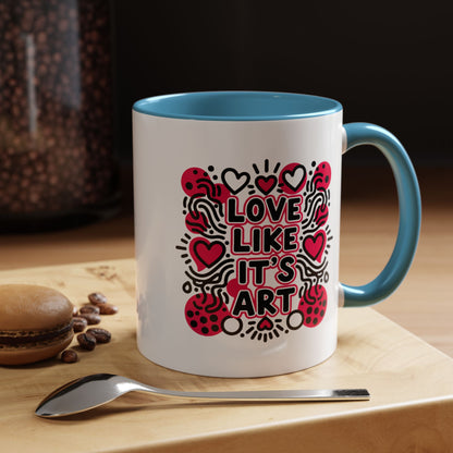 Love Like It’s Art - Color Accent Mug