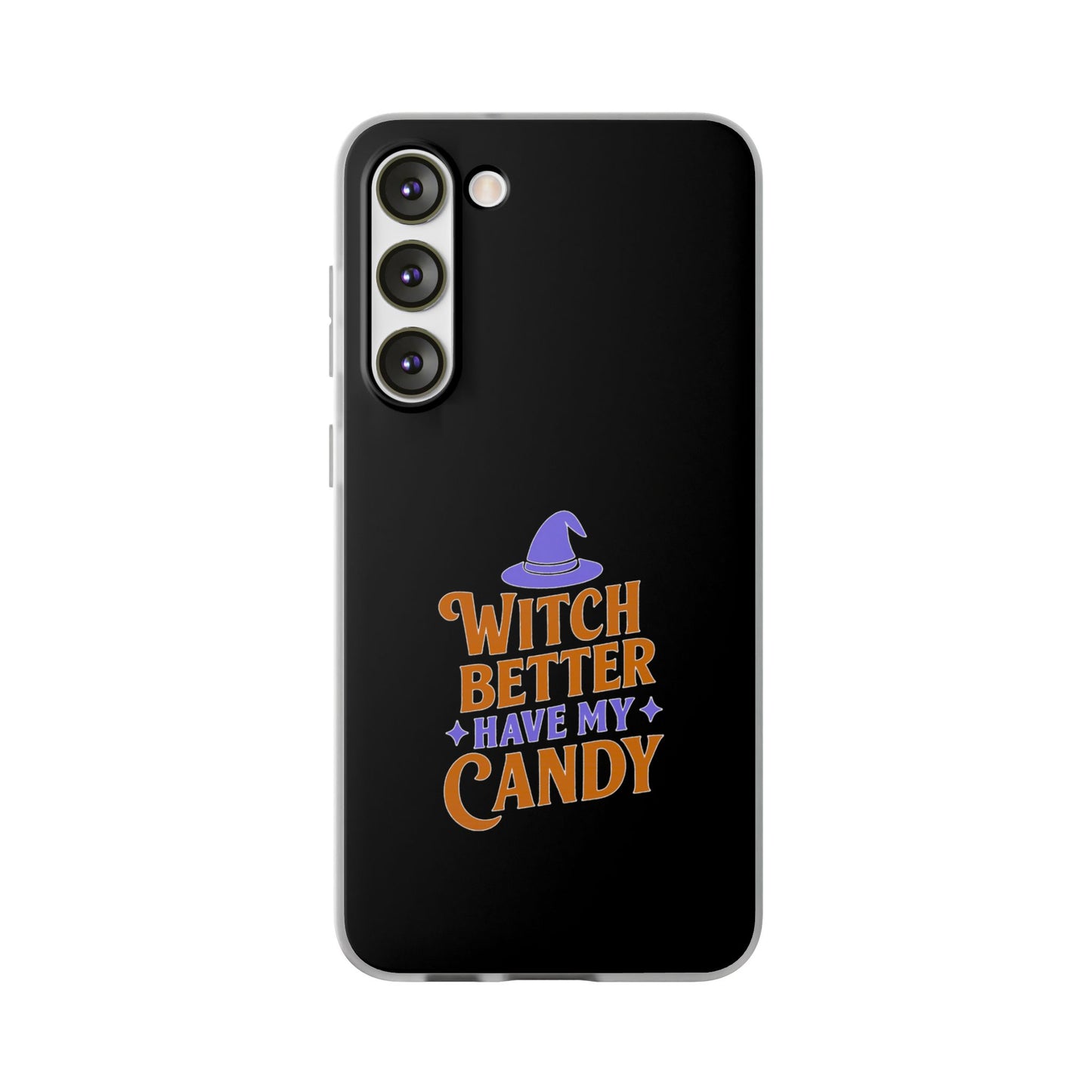 Spooky Witch Flexi Case, Halloween Phone Cover, Witch Themed Phone Case, Cute Candy Case, Trick or Treat Gift, Holiday Accessory