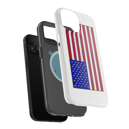 New Glory American Flag (Gold Edge Edition) - Magnetic Phone Case