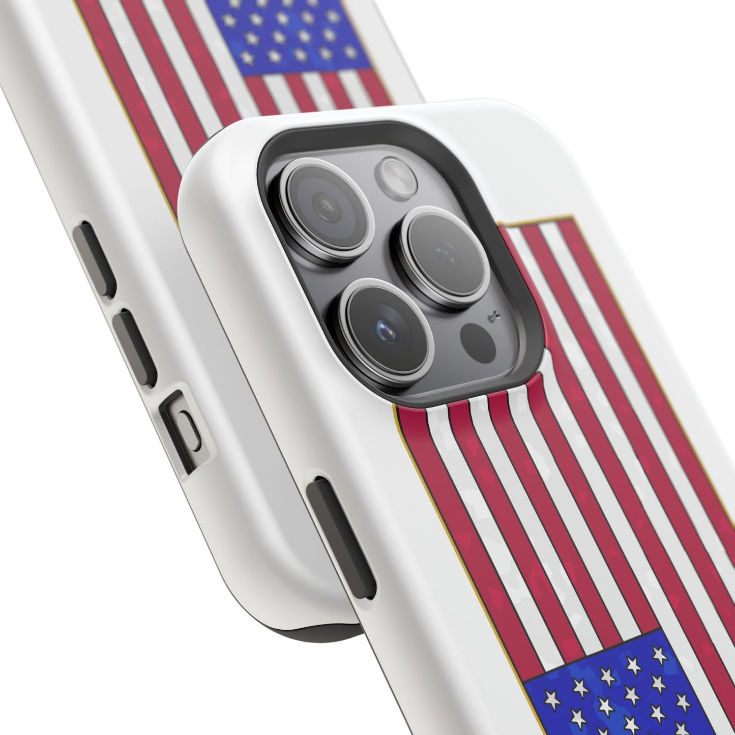 New Glory American Flag (Gold Edge Edition) - Magnetic Phone Case