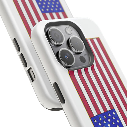 New Glory American Flag (Gold Edge Edition) - Magnetic Phone Case