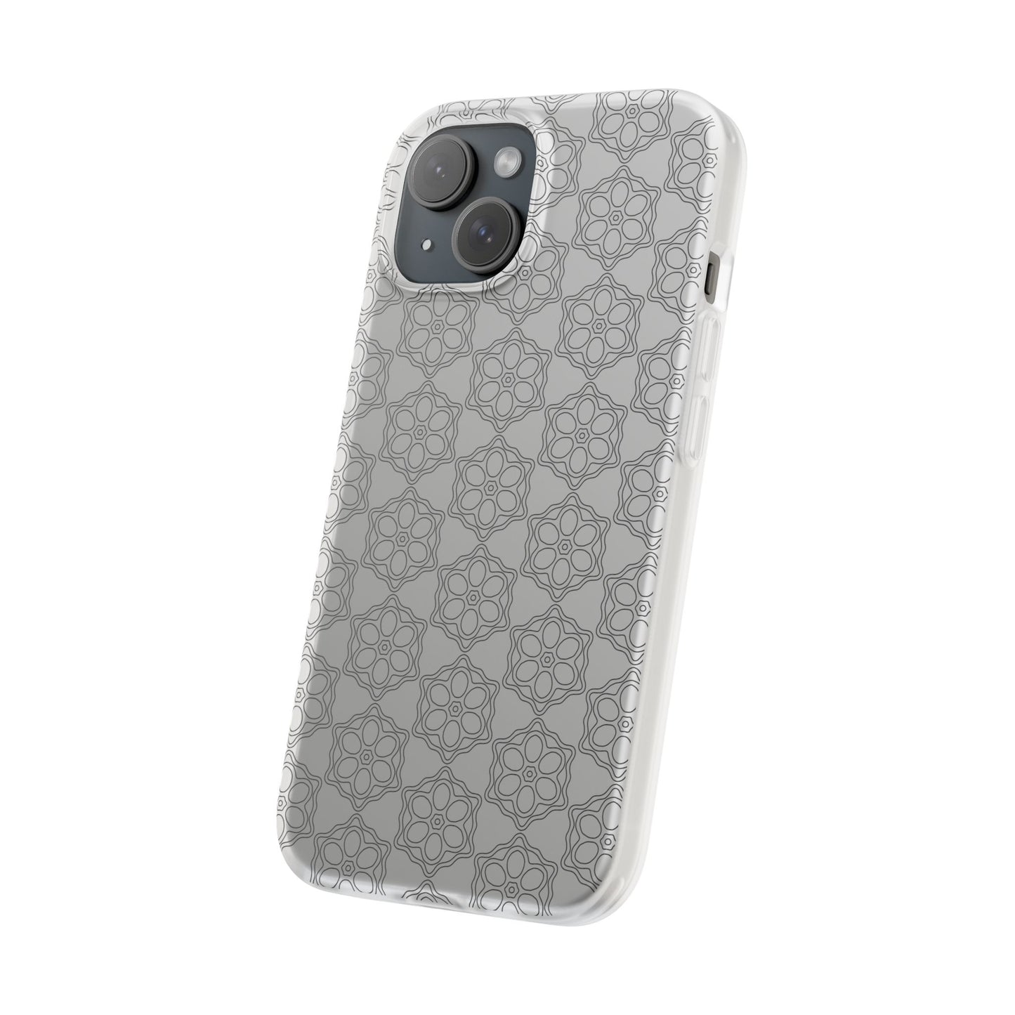 Elegant Geometric Phone Case, Stylish Flexi Case for Everyday Use, Slim Fit, Gift Idea, Trendy Accessory, Minimalist Design