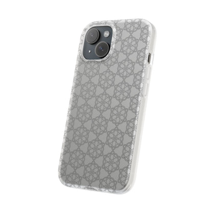 Elegant Geometric Phone Case, Stylish Flexi Case for Everyday Use, Slim Fit, Gift Idea, Trendy Accessory, Minimalist Design