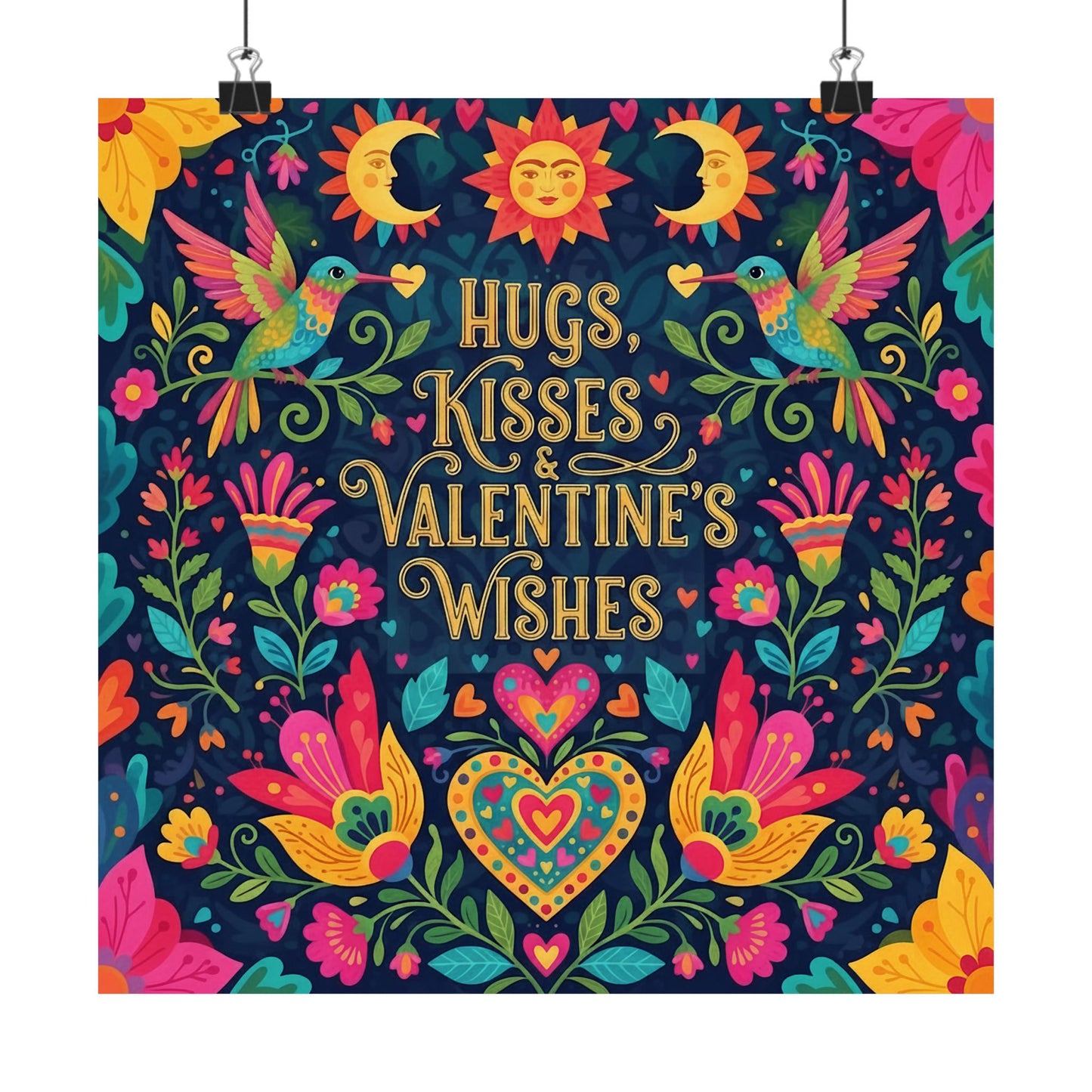 Hugs, Kisses & Valentine's Wishes - Poster