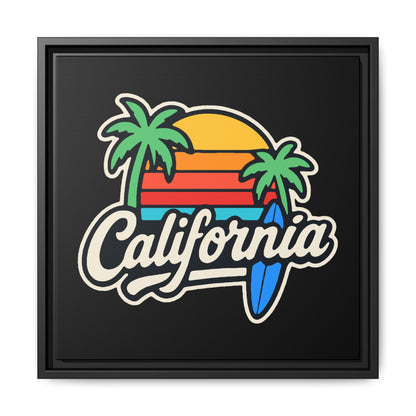 California Surf Vibes - Framed Canvas