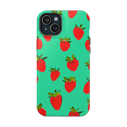 Strawberry Pattern - Magnetic Phone Case