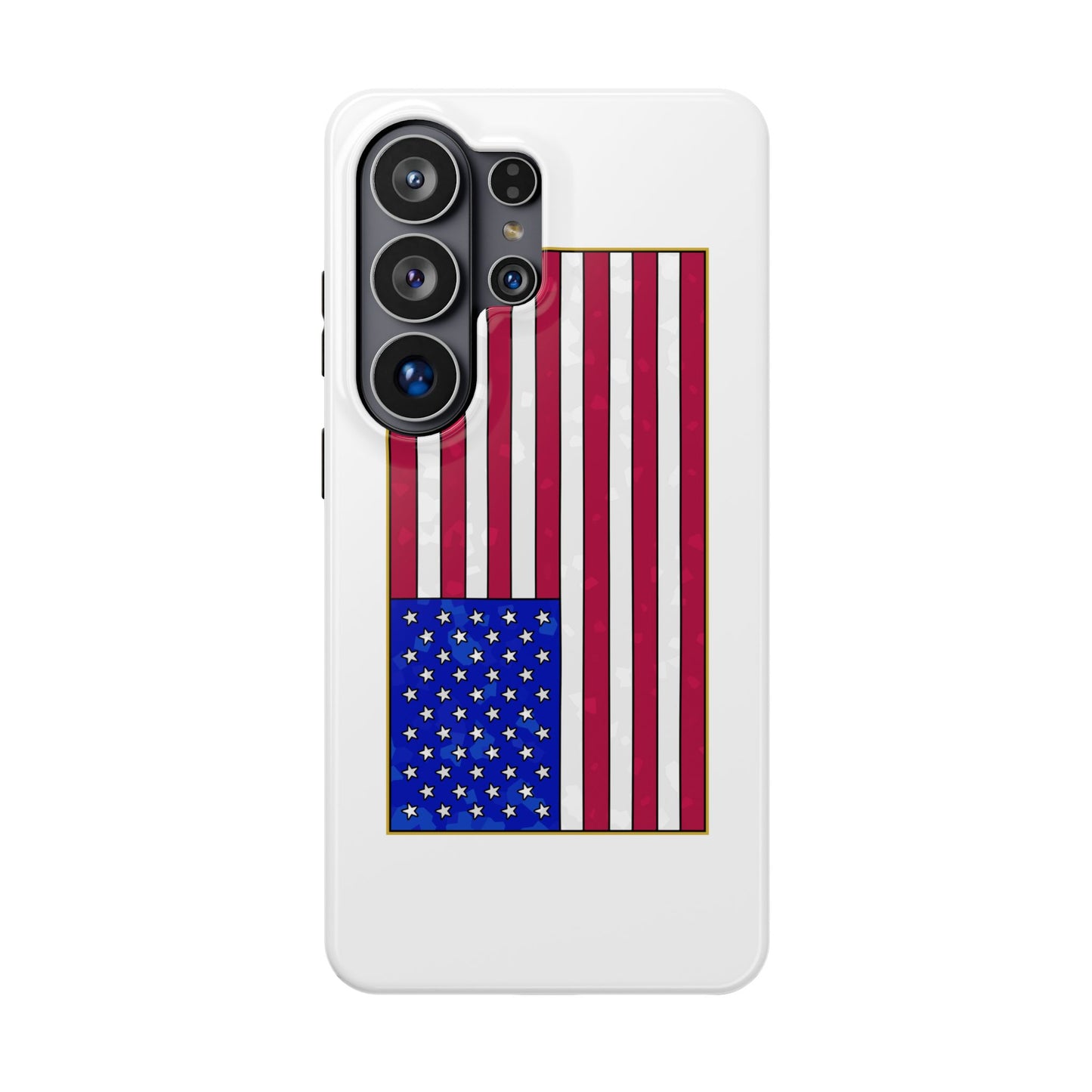 New Glory American Flag (Gold Edge Edition) - Magnetic Phone Case