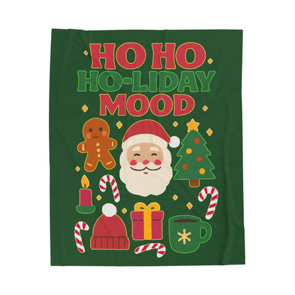 Festive Velveteen Plush Blanket, Cozy Winter Decor, Holiday Vibes, Christmas Gift, Snuggle Blanket