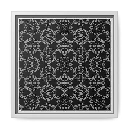 Geometric Sacred Flower - Framed Canvas