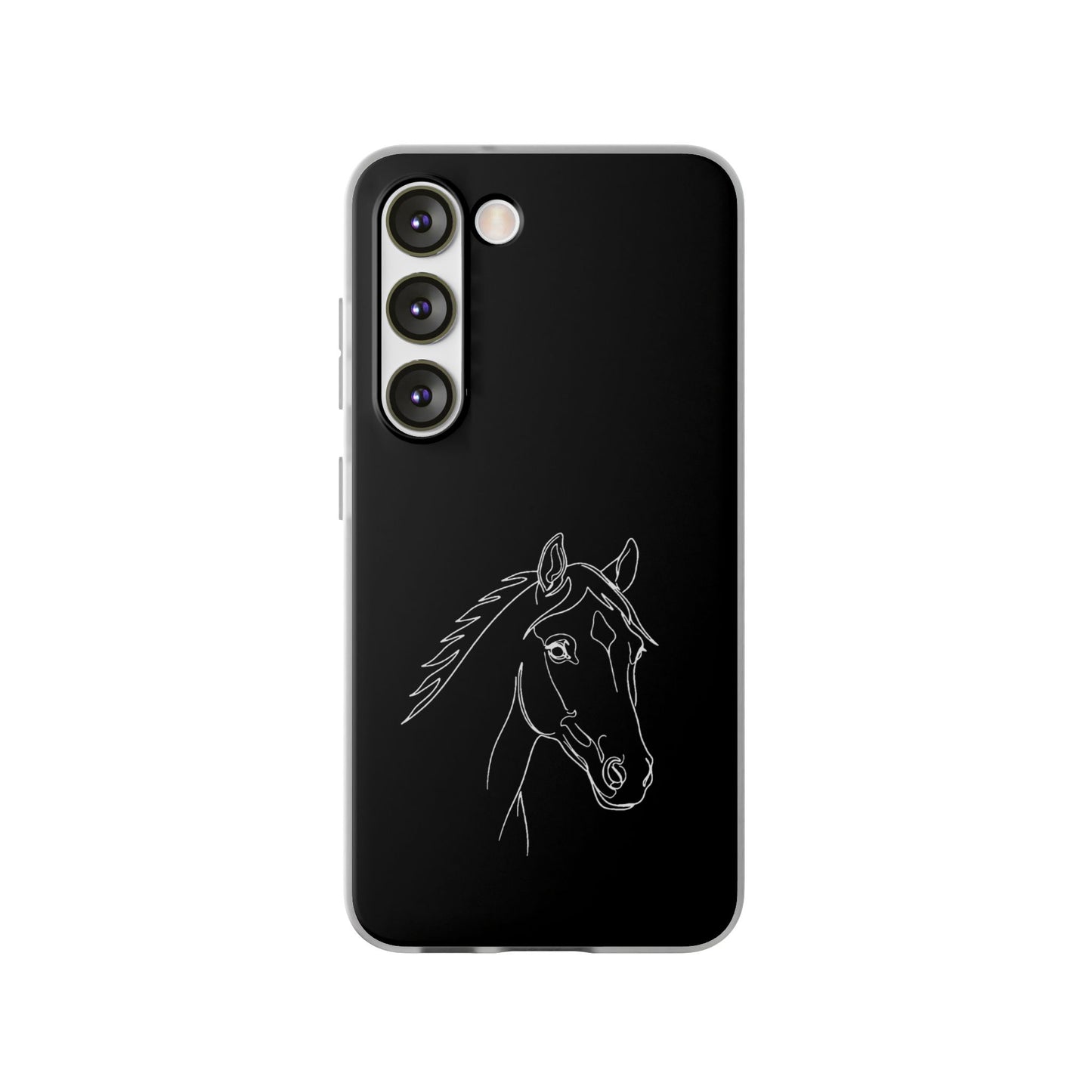 Horse Portrait Sketch - Flexi Phone Case