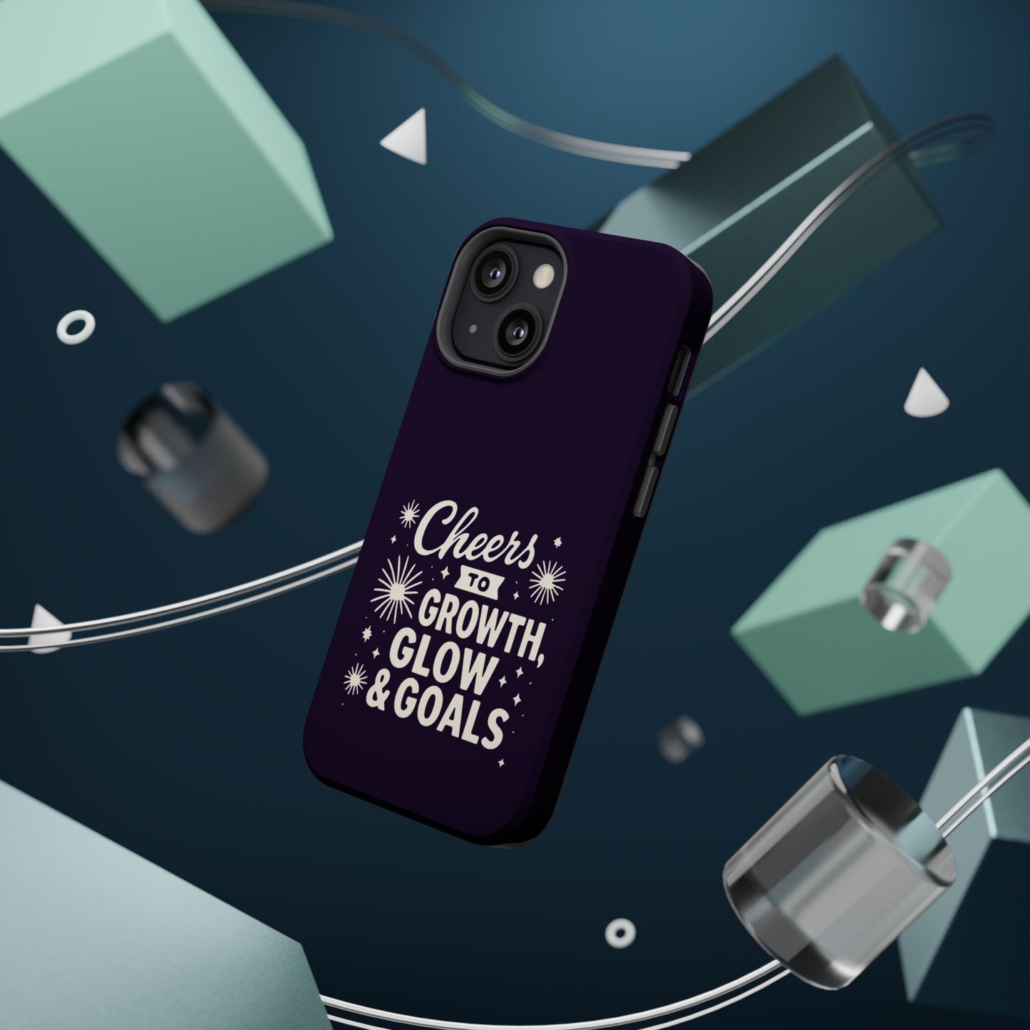 Cheers to Growth, Glow & Goals - Magnetic Phone Case
