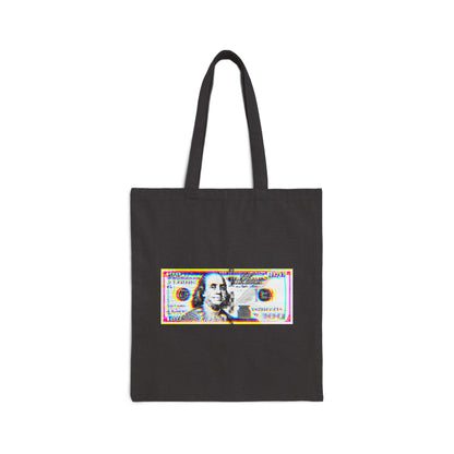 100 Dollars Bill - Neon Color Explosion - Tote Bag