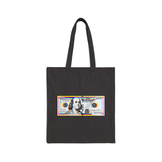 100 Dollars Bill - Neon Color Explosion - Tote Bag