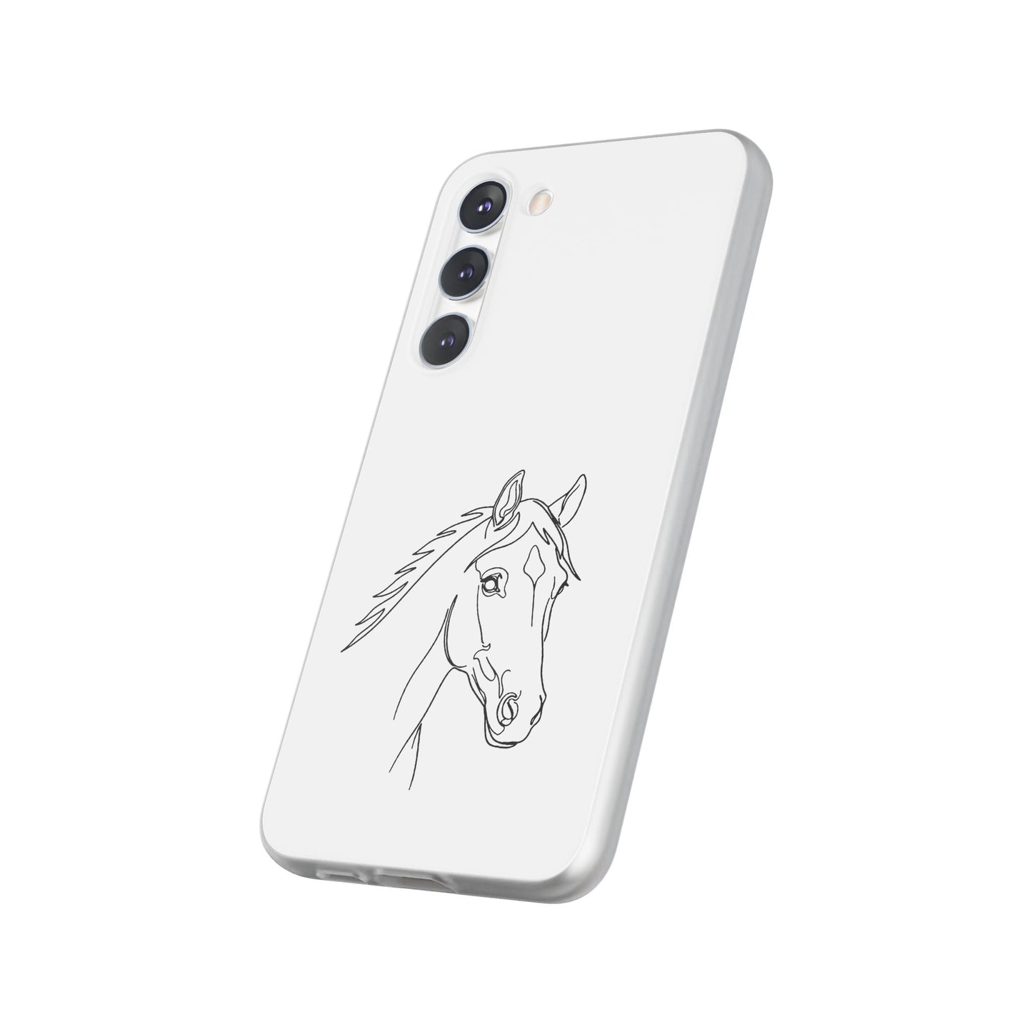 Horse Portrait Sketch - Flexi Phone Case