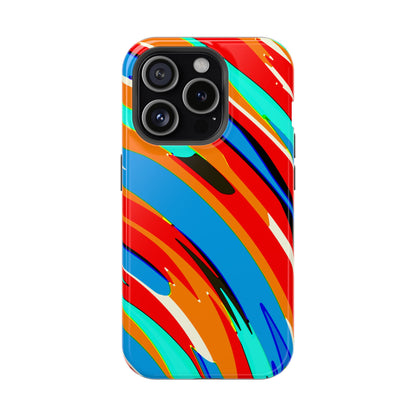 Abstract Rainbow Swirl Arc - Magnetic Phone Case