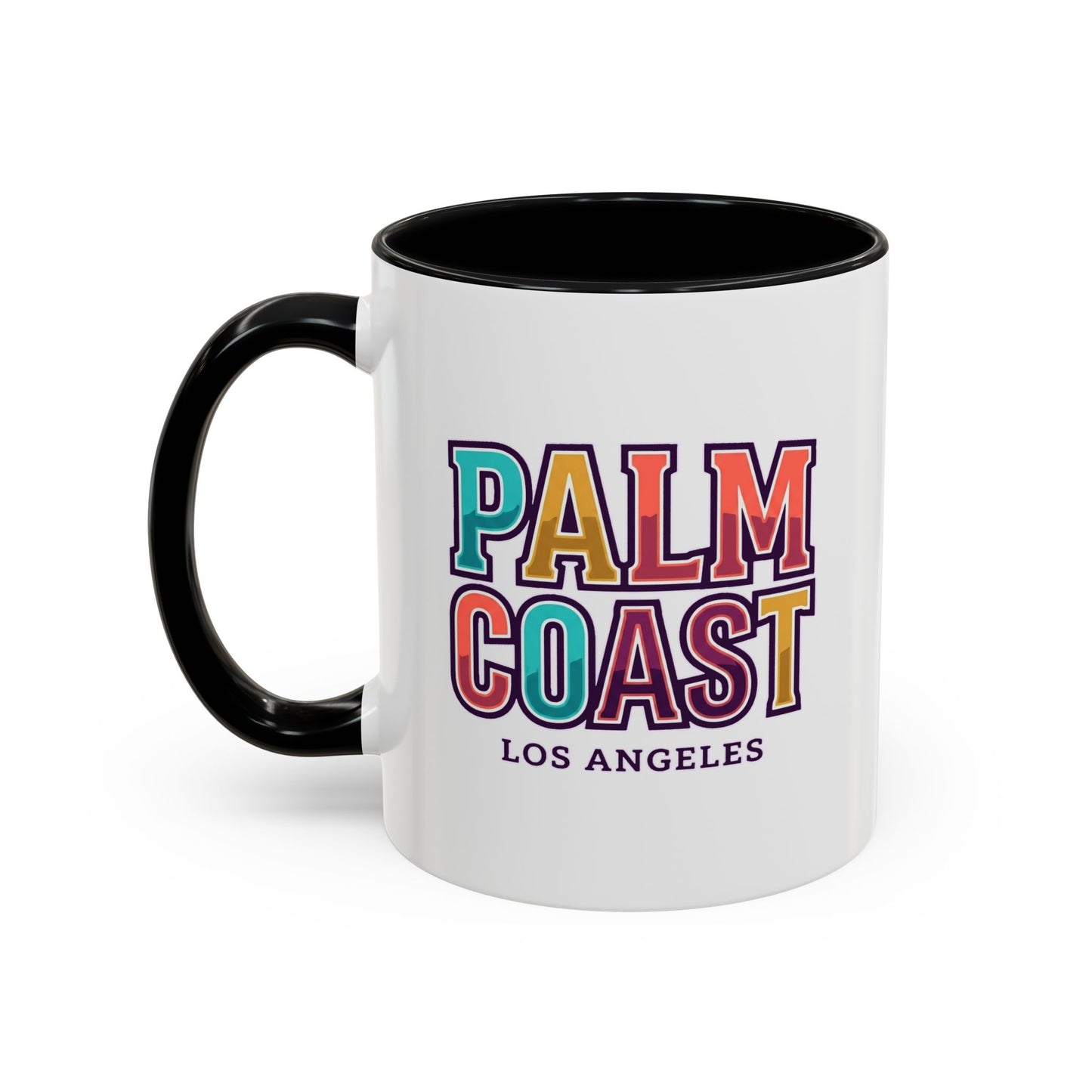 Palm Coast - Los Angeles - Color Accent Mug