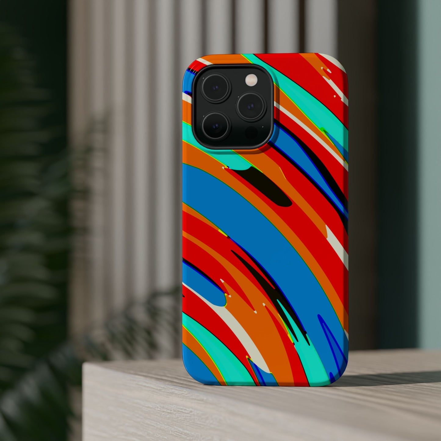 Abstract Rainbow Swirl Arc - Magnetic Phone Case