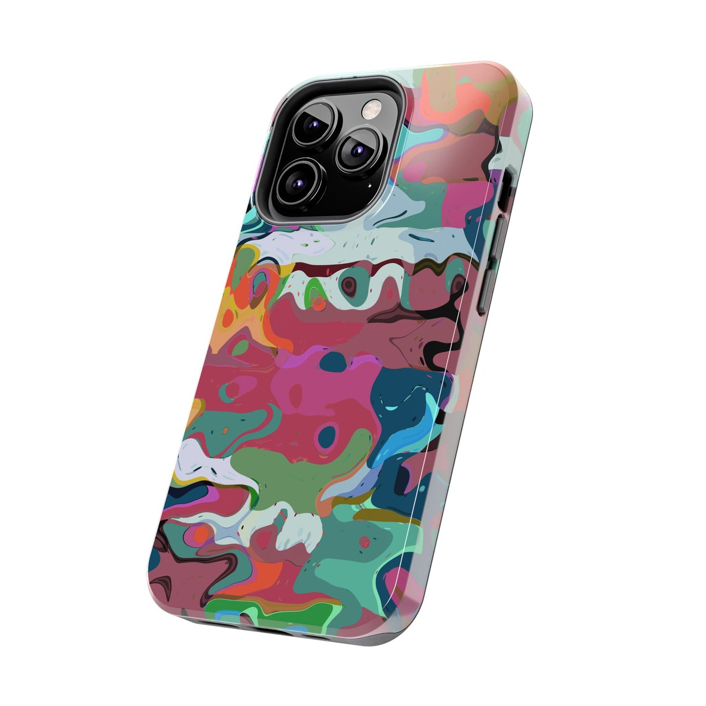 Colorful Abstract Marble - Phone Case