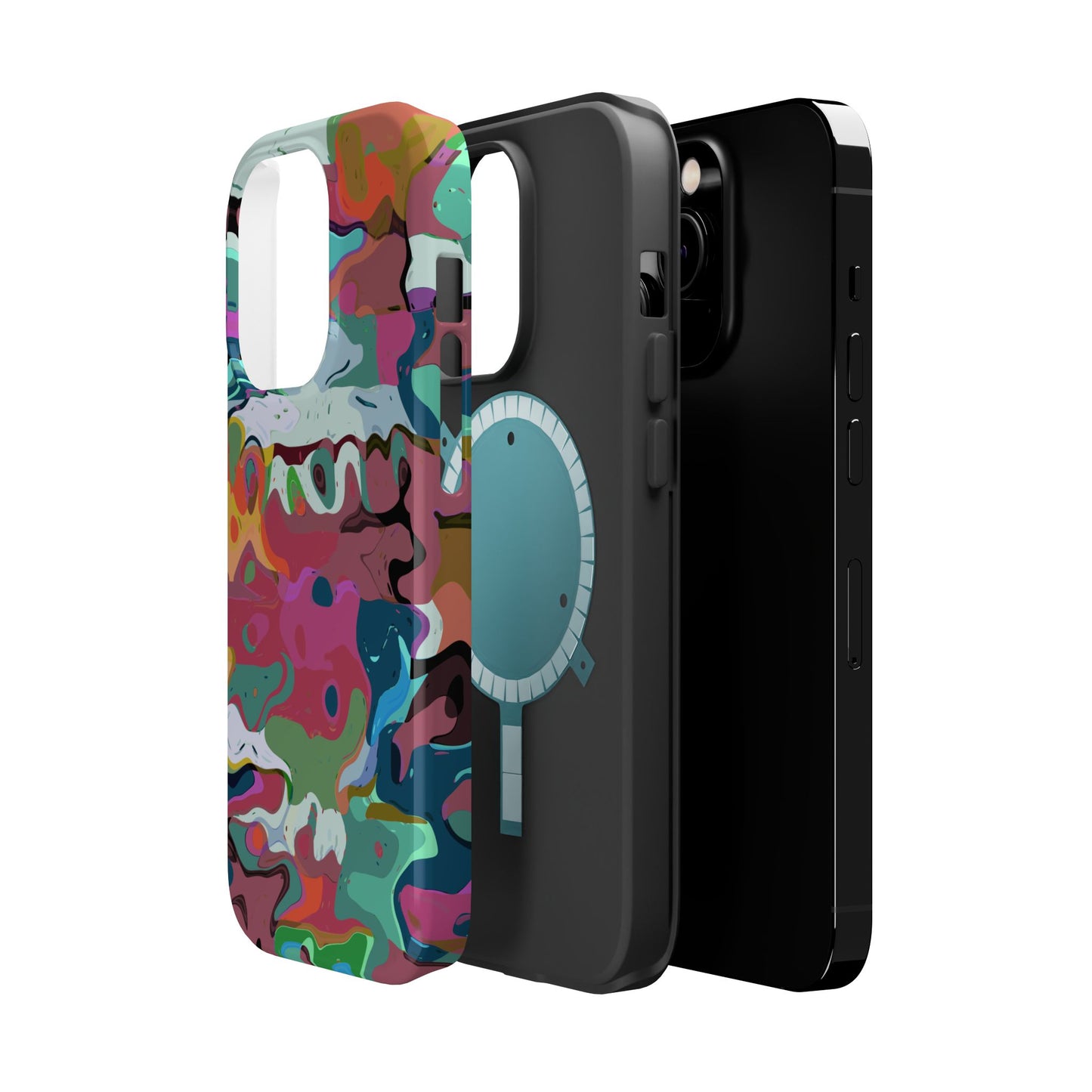 Colorful Abstract Marble - Magnetic Phone Case