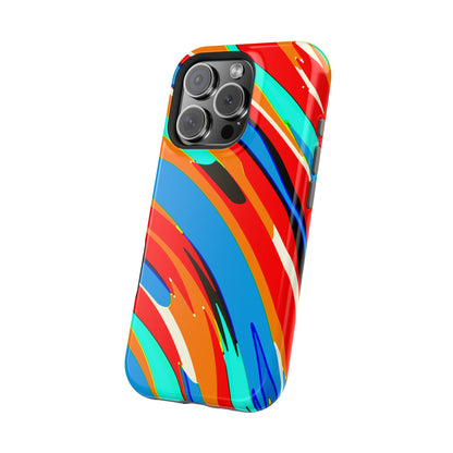 Abstract Rainbow Swirl Arc - Magnetic Phone Case