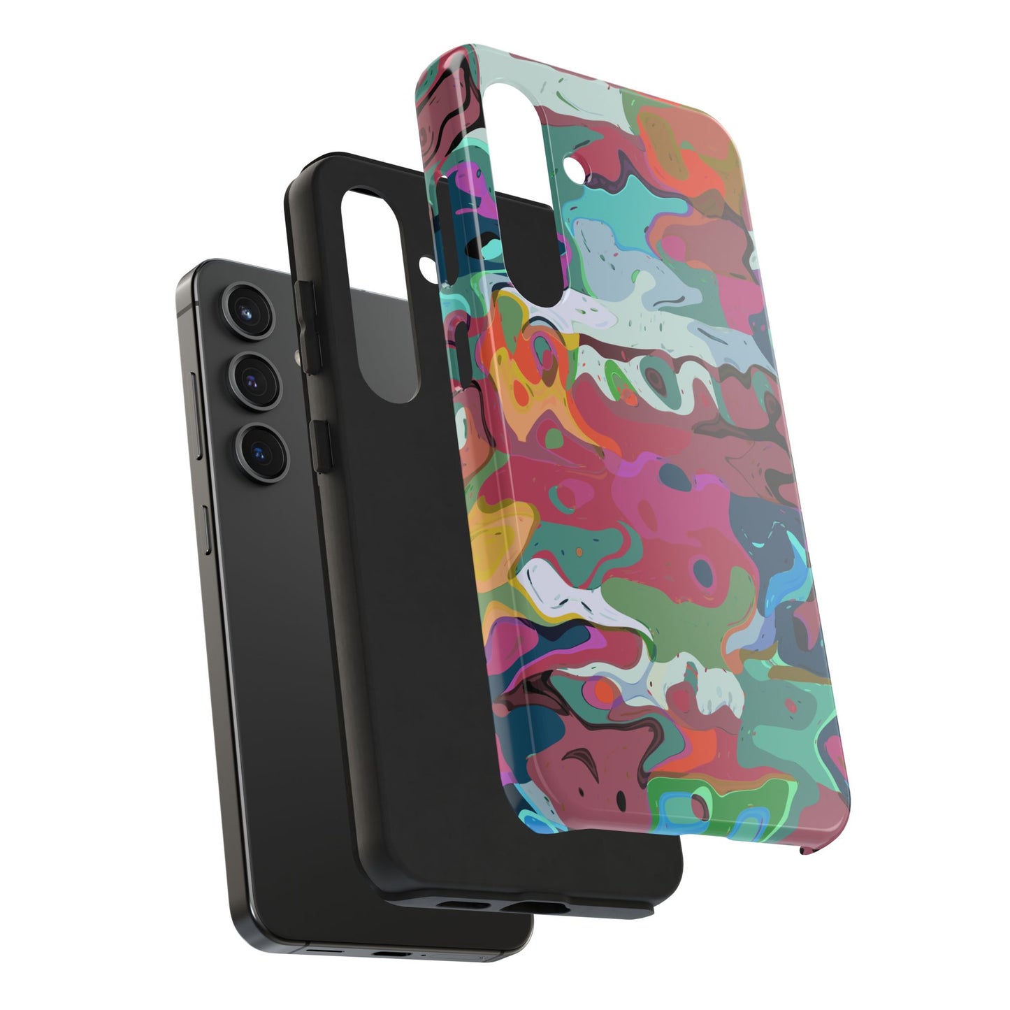 Colorful Abstract Marble - Phone Case