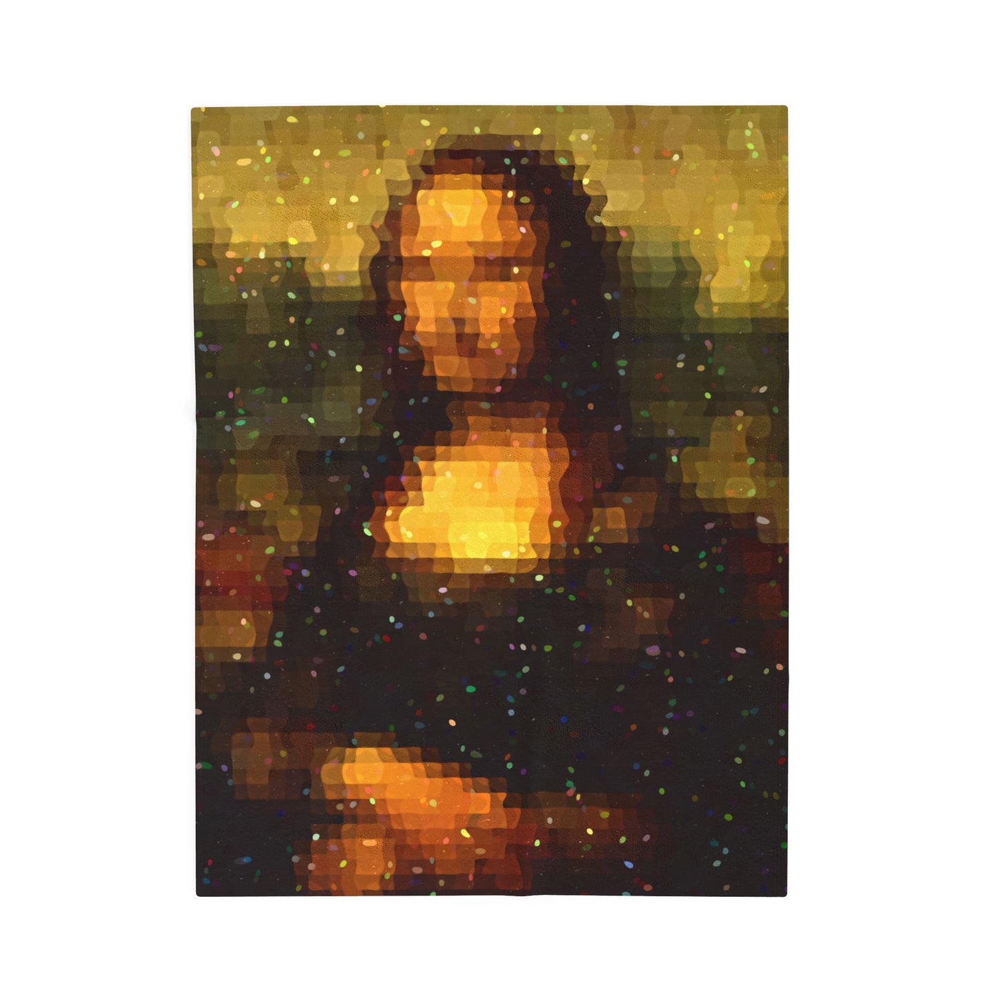 Pixel Muse — Silent Smile - Plush Blanket