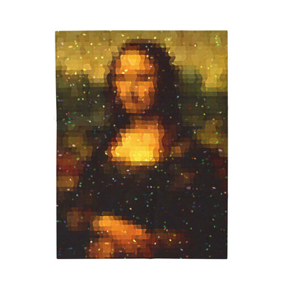 Pixel Muse — Silent Smile - Plush Blanket