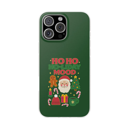 Festive Phone Case with Holiday Cheer, Christmas Gift, Winter Vibes, Ho Ho Ho Design, Cute Holiday Accessory