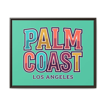 Palm Coast - Los Angeles - Framed Canvas