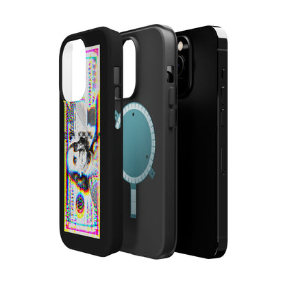 100 Dollars Bill - Neon Color Explosion - Magnetic Phone Case