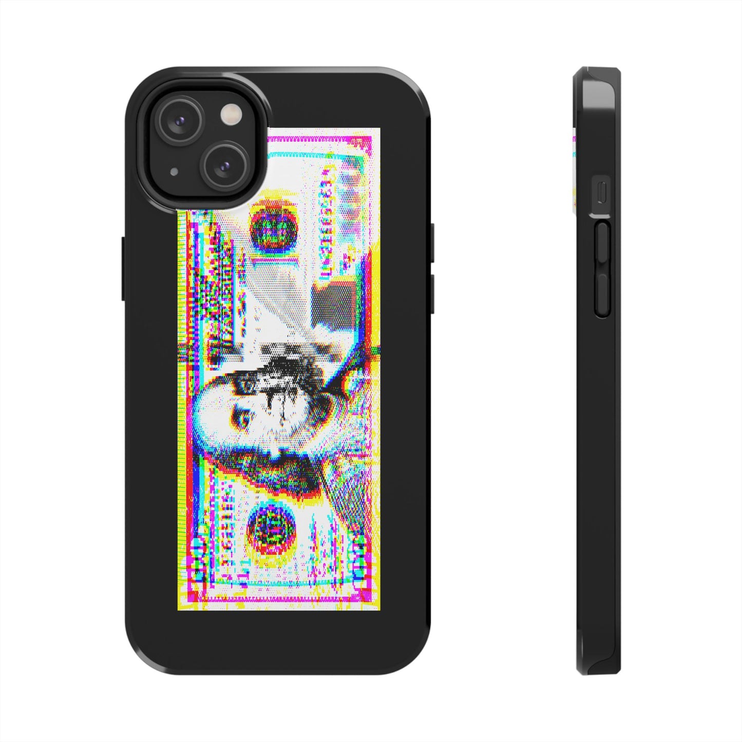 100 Dollars Bill - Neon Color Explosion - Phone Case
