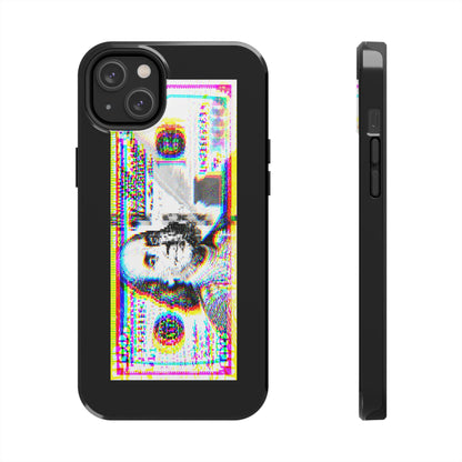 100 Dollars Bill - Neon Color Explosion - Phone Case