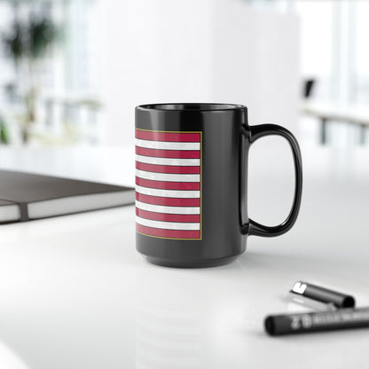 New Glory American Flag (Gold Edge Edition) - Black Mug